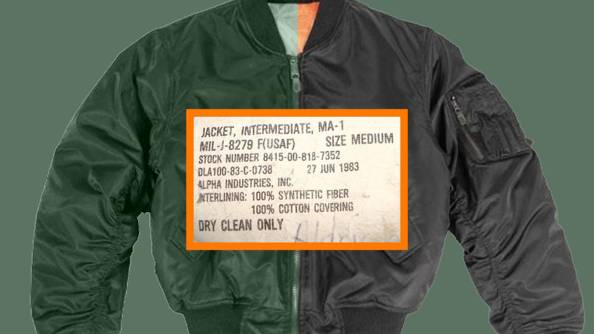 軍裝外套】MA-1 Jacket內籠為何要是橘黃色？後背標籤都有學問