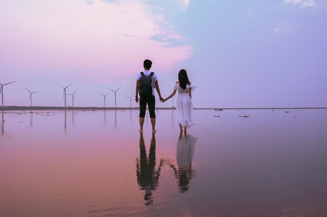 台灣高美濕地（Instagram@clairelin_18）