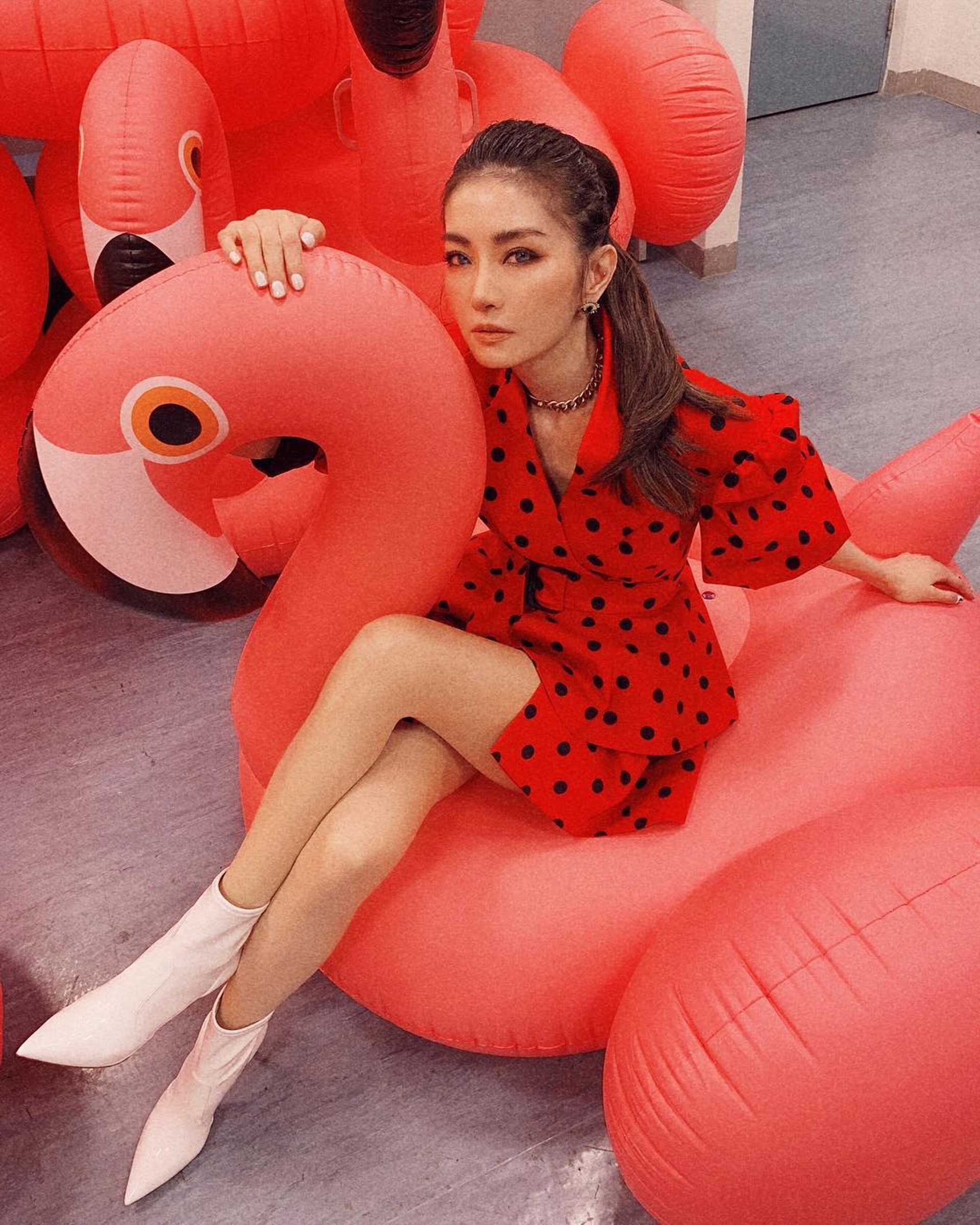 謝金燕的美腿也是其賣點。(Instagram@jeanniehsieh___bbb) 謝金燕的美腿也是其賣點。(Instagram@jeanniehsieh___bbb)