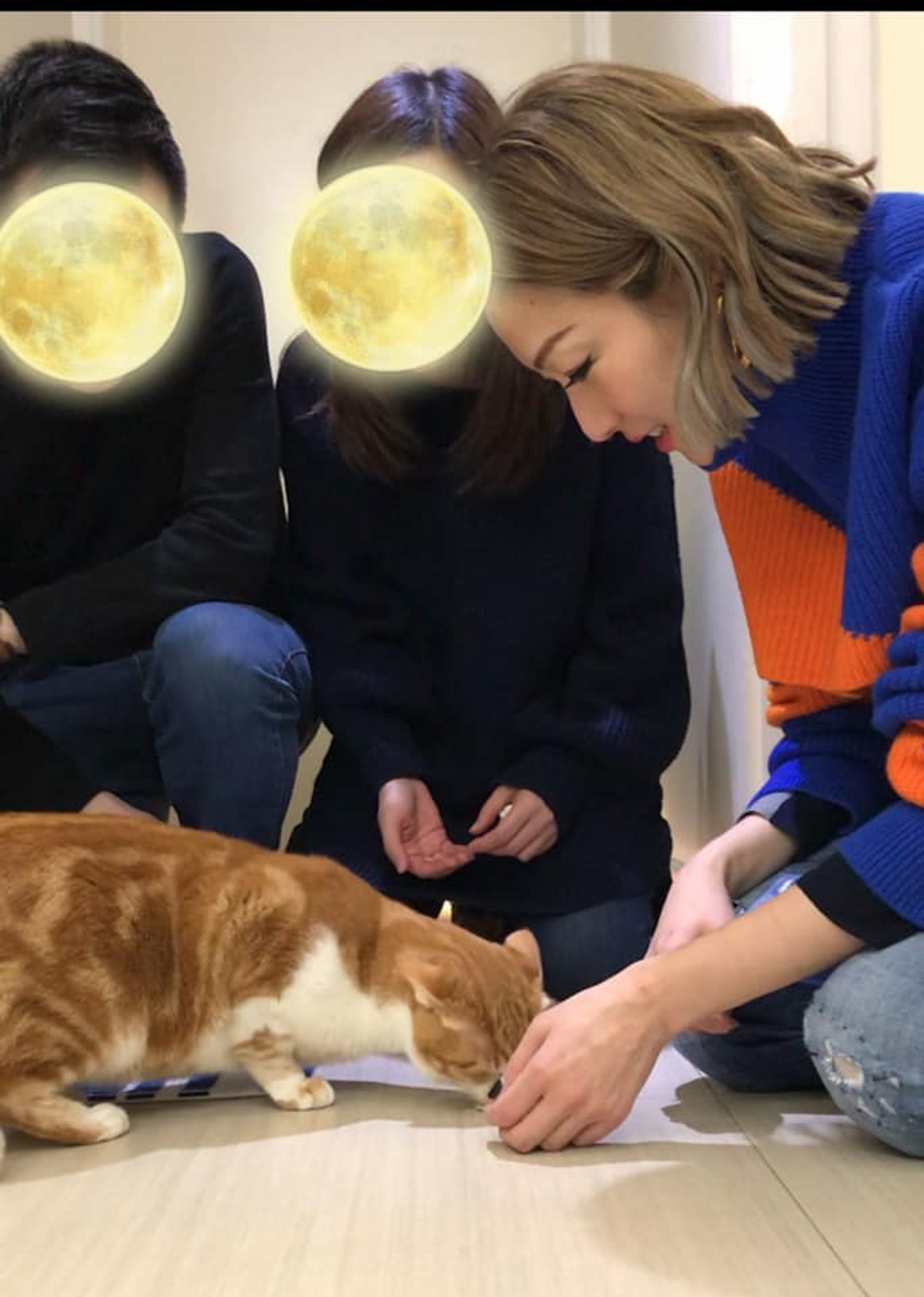 鄭秀文昨天凌晨在社交平台發布了一張跟貓咪玩耍的照片。(Facebook圖片:鄭秀文 Sammi Cheng) 鄭秀文昨天凌晨在社交平台發布了一張跟貓咪玩耍的照片。(Facebook圖片:鄭秀文 Sammi Cheng)