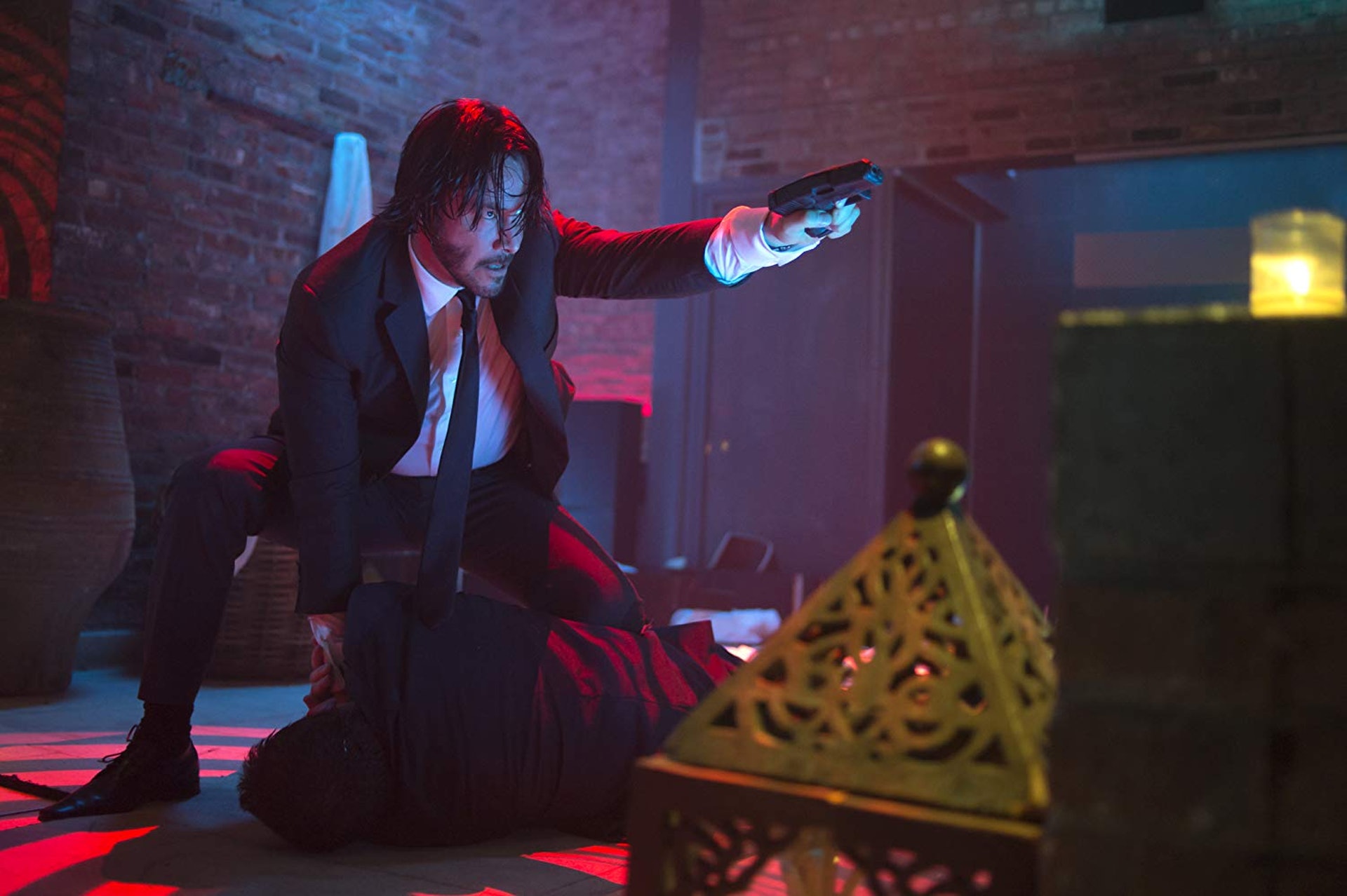 槍法如神。(《殺神John Wick》劇照) 槍法如神。(《殺神John Wick》劇照)