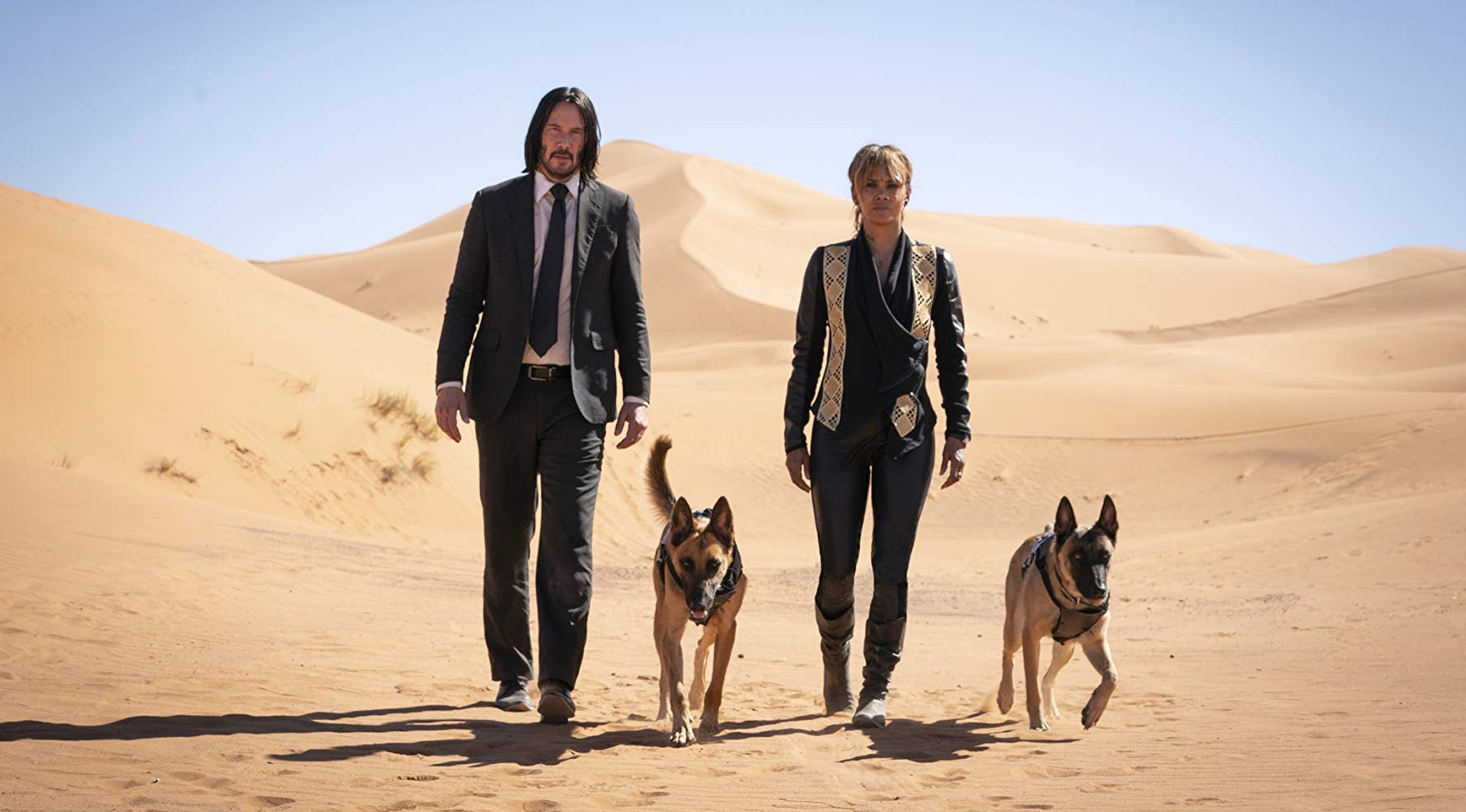 今集有影后Halle Berry加盟。(《殺神John Wick 3》劇照) 今集有影后Halle Berry加盟。(《殺神John Wick 3》劇照)