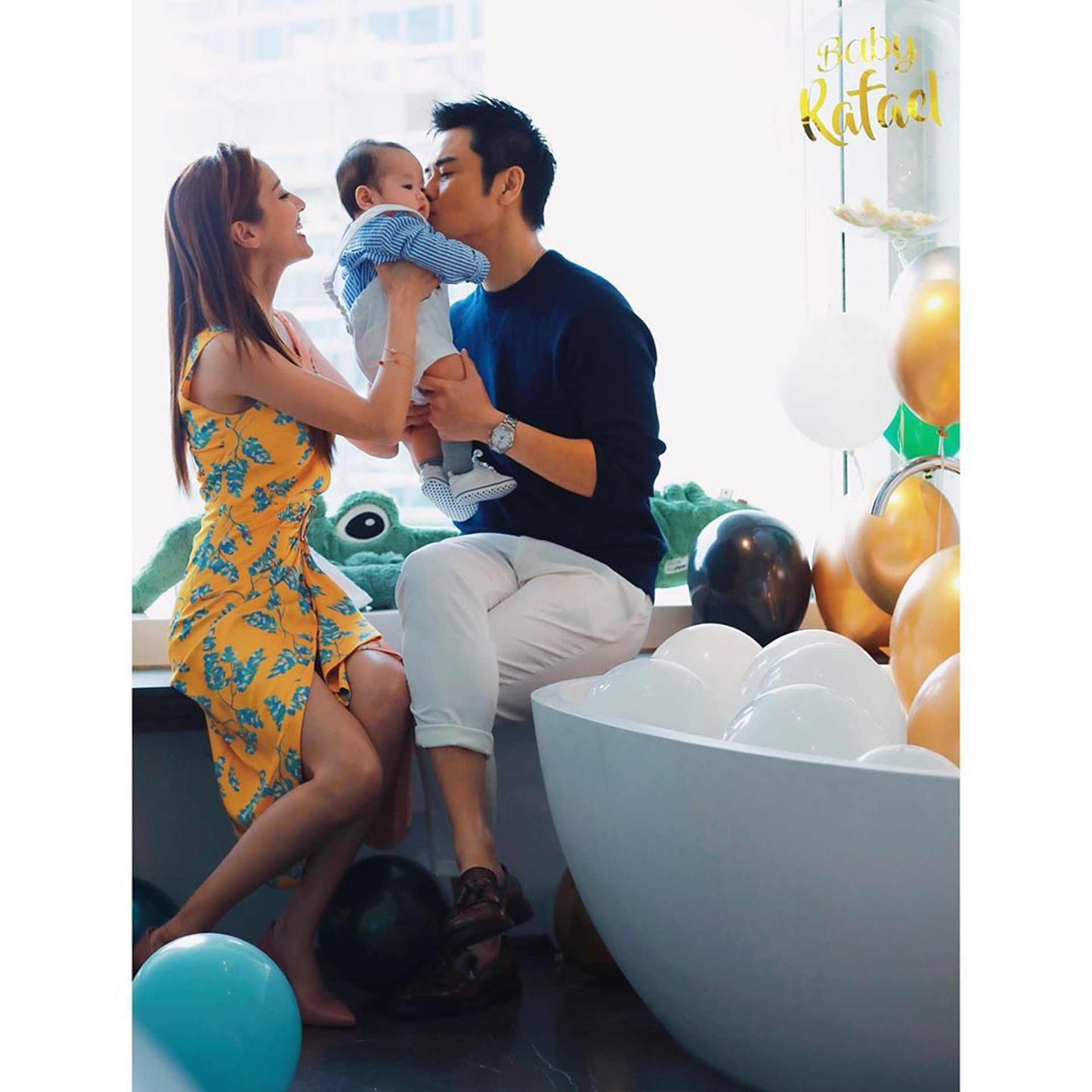 陳凱琳在IG上分享BB百日宴的照片以及喜悅。(IG圖片 / ghlchan)