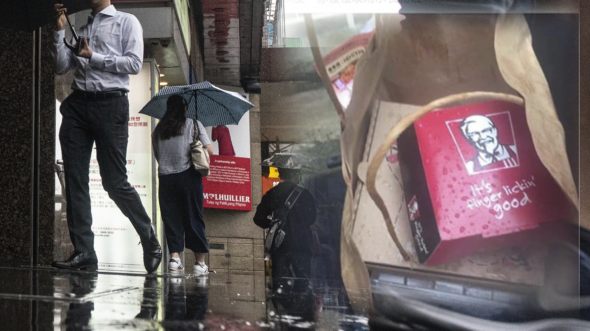 外賣員冒雨送餐不滿食客信用卡付款　食物不放尾箱掛車外淋濕捱轟