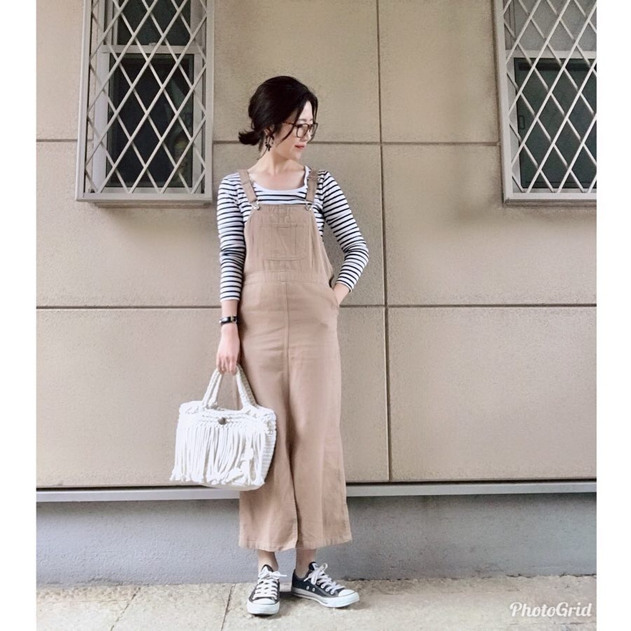 日本女生ayamiii.y.m的休閒穿搭值得我們參考。(ayamiii.y.m@Instagram) 日本女生ayamiii.y.m的休閒穿搭值得我們參考。(ayamiii.y.m@Instagram)