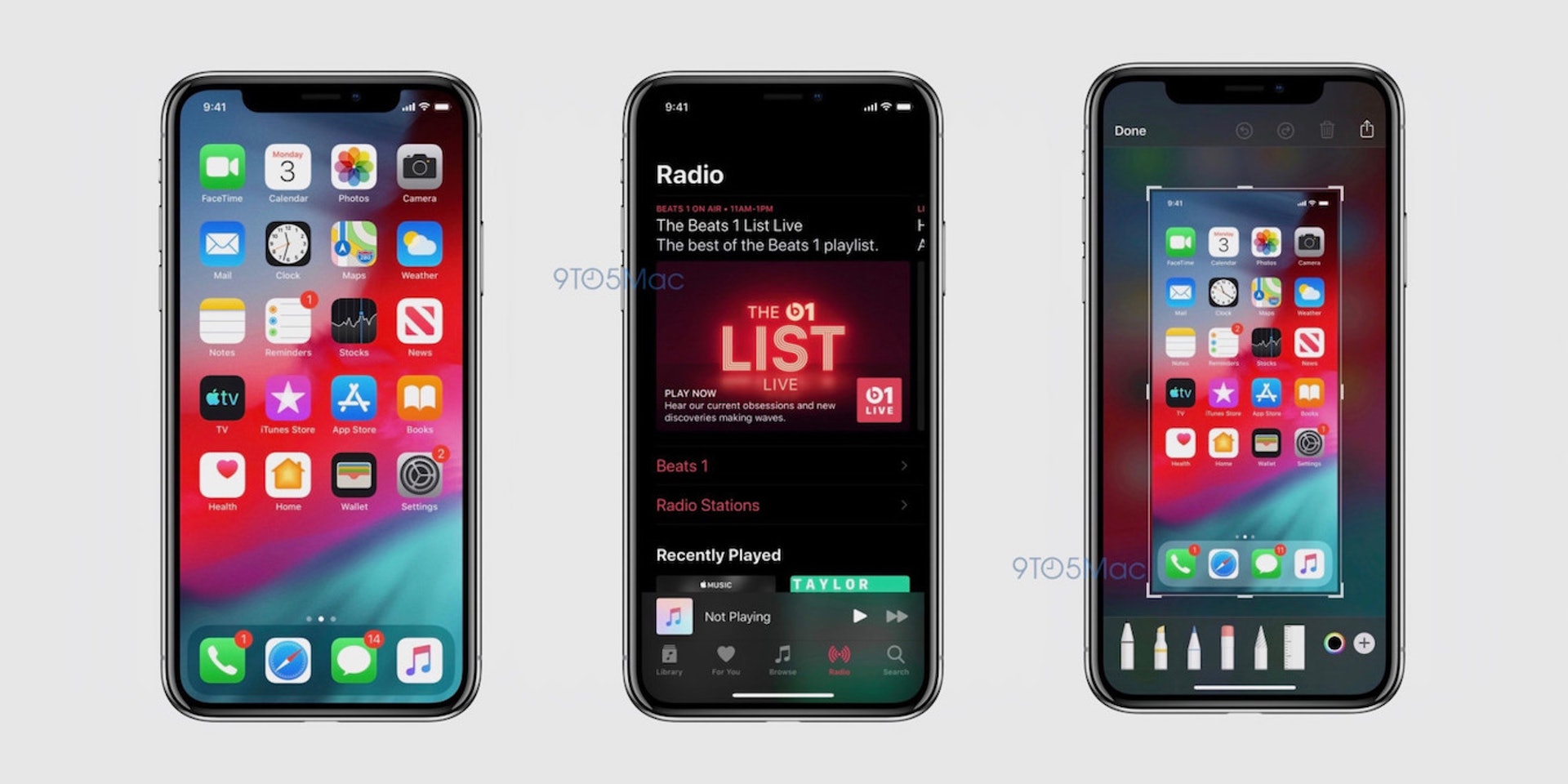 坊間近日流出了有關 iOS 13 的真屏幕截圖,效果不俗。(9to5Mac) 坊間近日流出了有關 iOS 13 的真屏幕截圖,效果不俗。(9to5Mac)