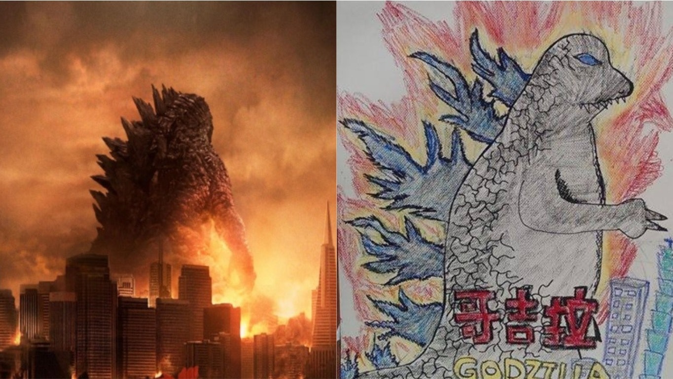 【哥斯拉II】台灣戲院貼手繪海報超有童心 仲有超萌版《復仇者》 【哥斯拉II】台灣戲院貼手繪海報超有童心 仲有超萌版《復仇者》