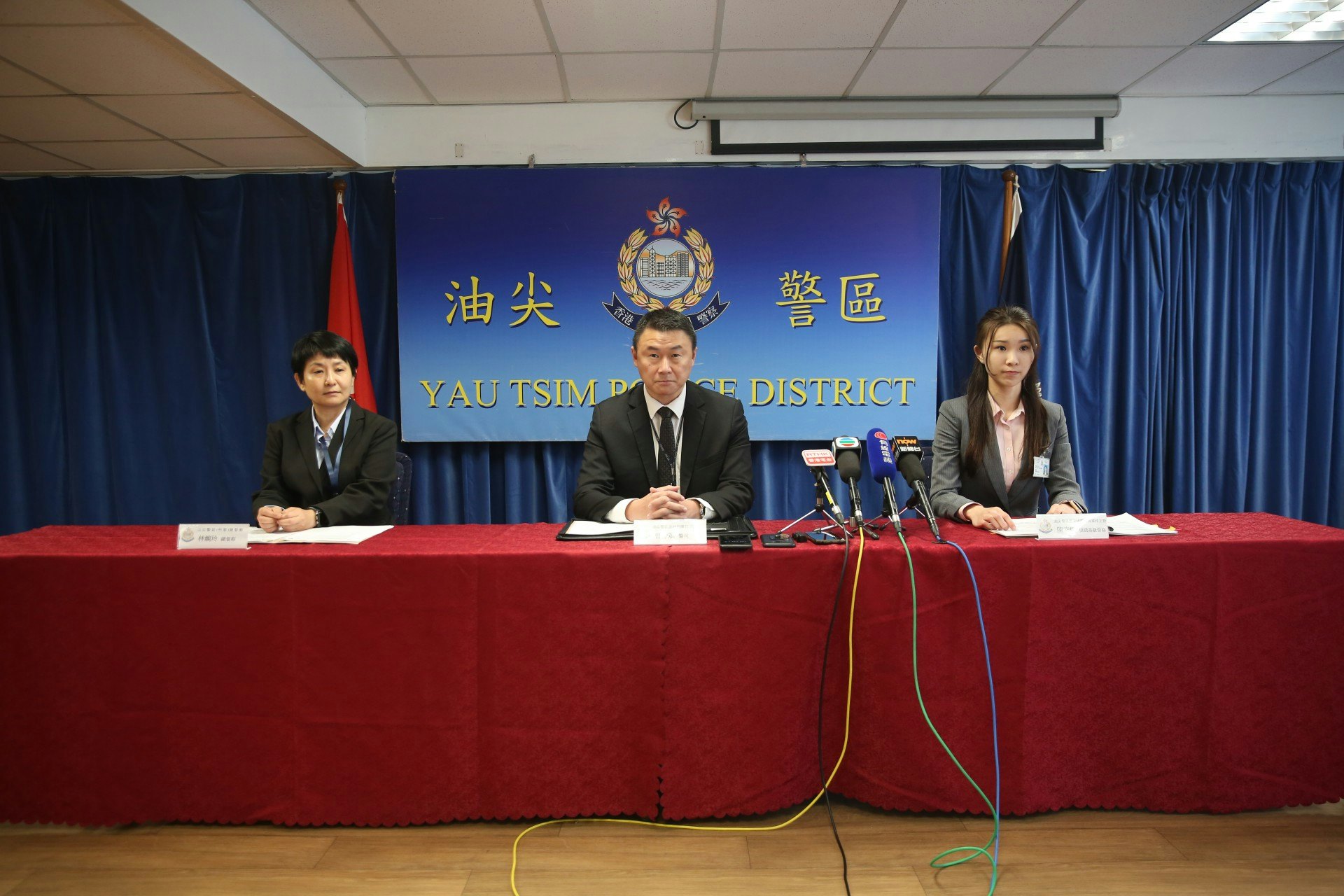 油尖警區重案組破獲健康產品銷售公司詐騙案。(魯嘉裕攝) 油尖警區重案組破獲健康產品銷售公司詐騙案。(魯嘉裕攝)