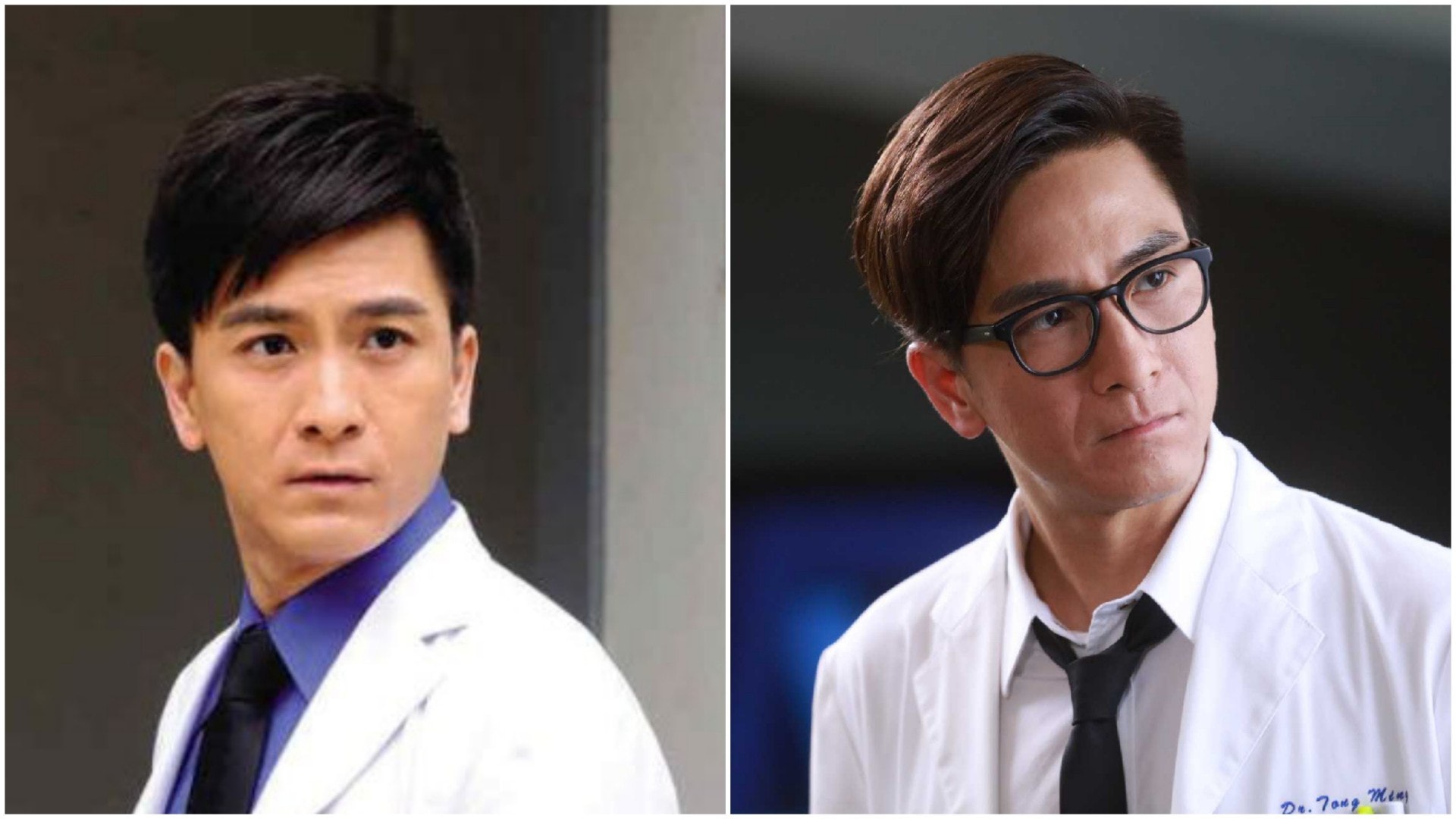 左為《On Call 36小時》的「一件頭;右為《白色強人》的唐明。(劇照) 左為《On Call 36小時》的「一件頭;右為《白色強人》的唐明。(劇照)
