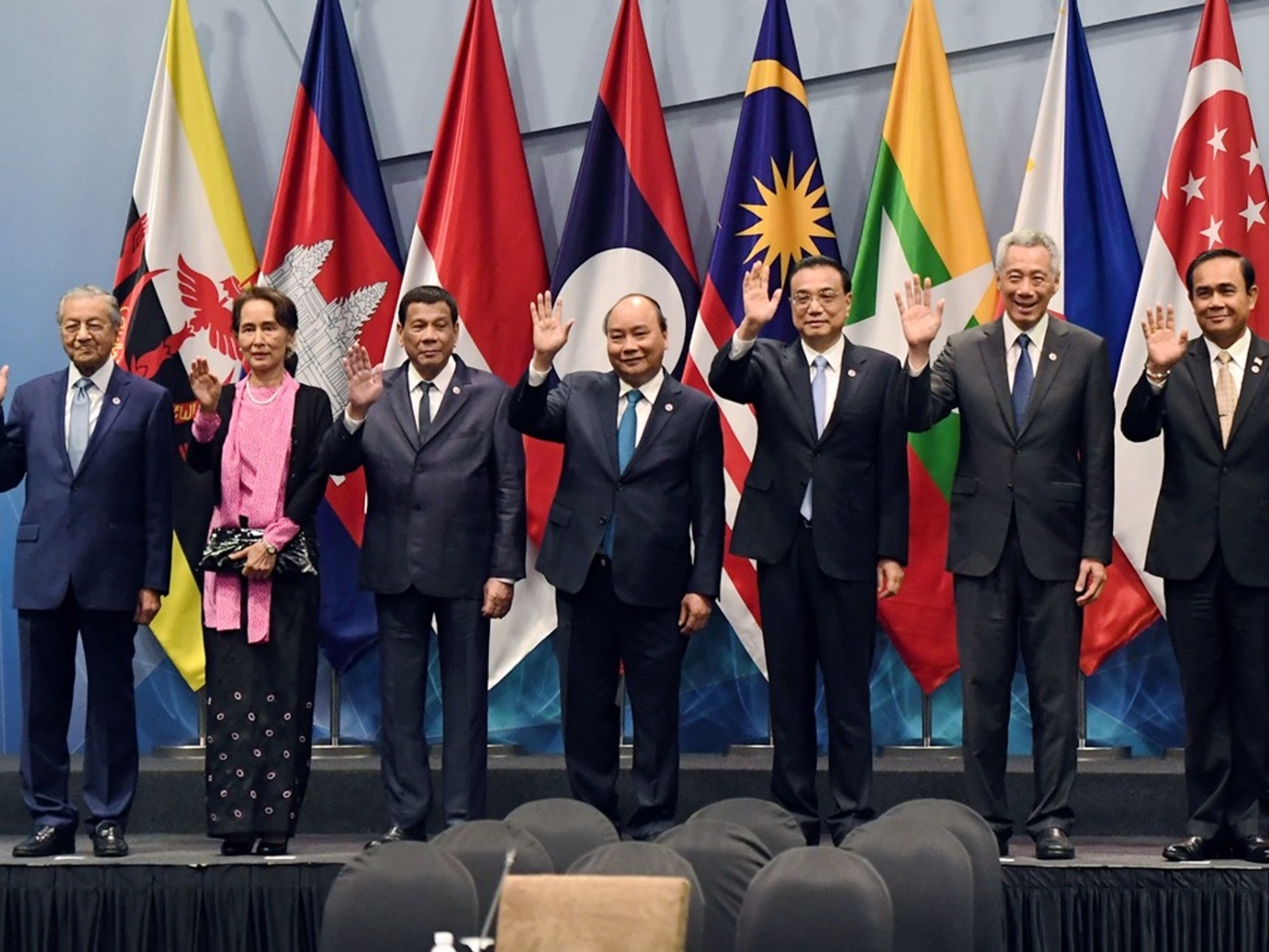 在中美貿易戰中收穫頗豐的東盟,對中美的持續博弈充滿焦慮與不安。(新華社)