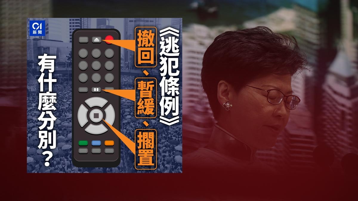 【逃犯條例】「暫緩修例」與「撤回23條」「擱置國教」有何分別? 【逃犯條例】「暫緩修例」與「撤回23條」「擱置國教」有何分別?