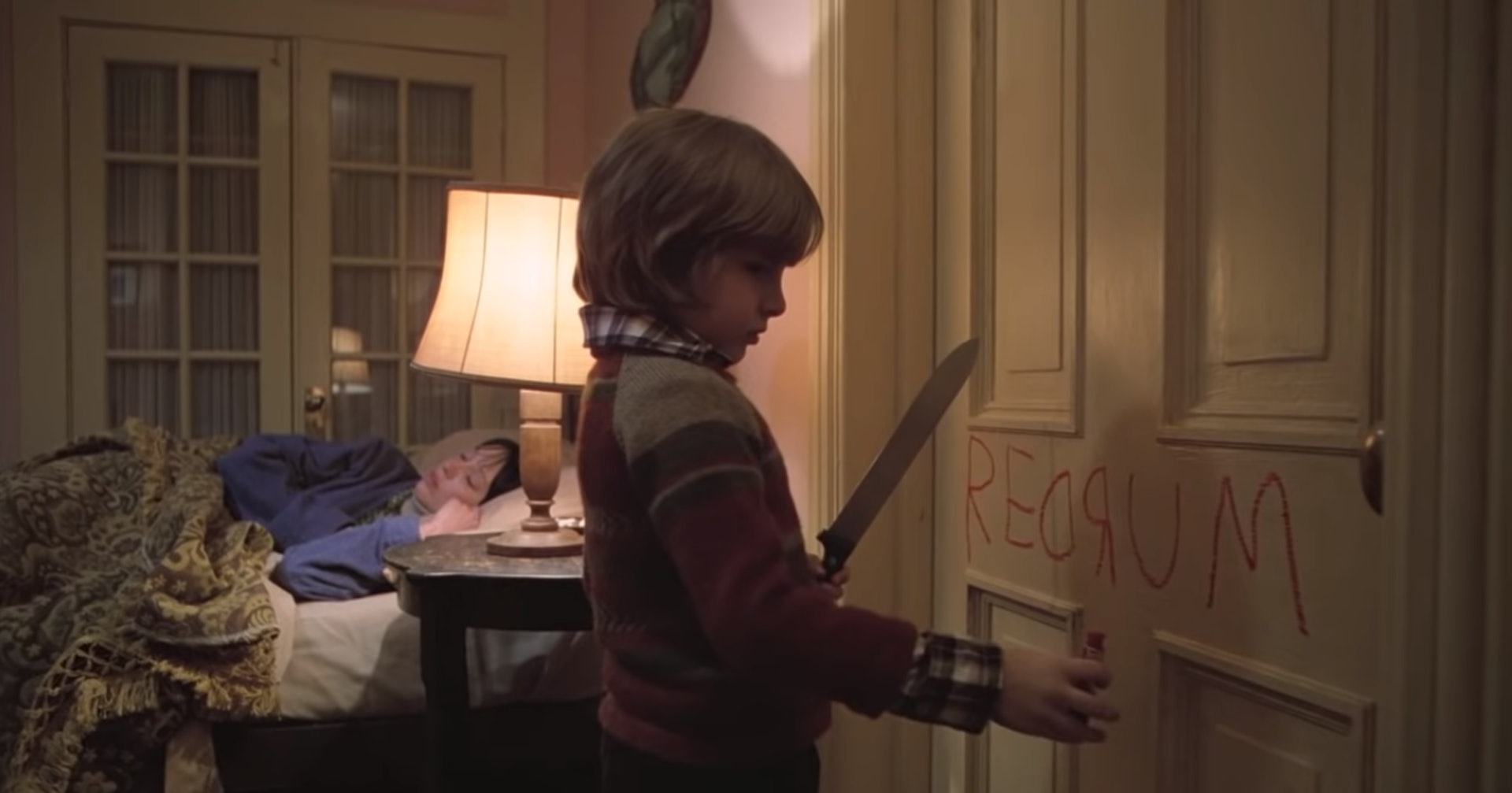 Redrum一詞曾在《閃靈》中出現。(《閃靈》劇照) Redrum一詞曾在《閃靈》中出現。(《閃靈》劇照)