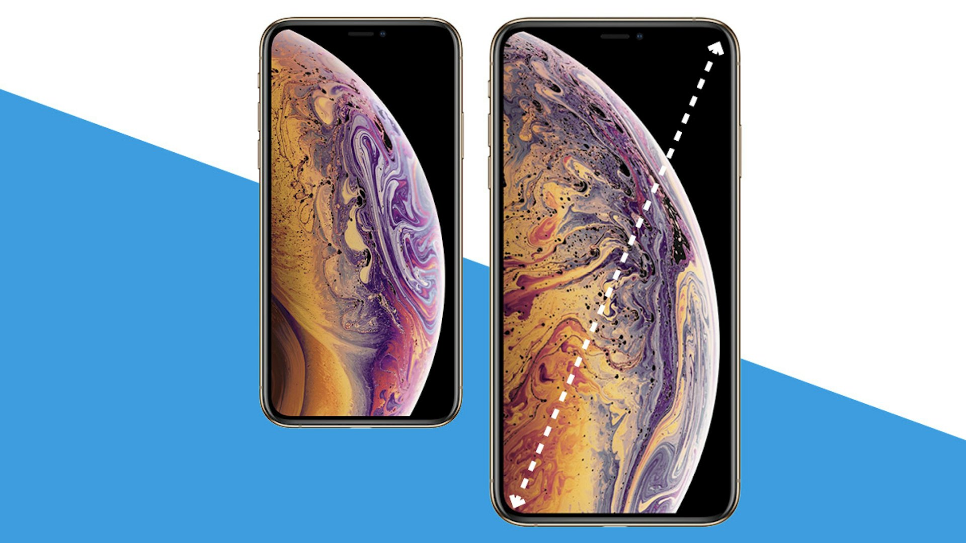 iPhone XS 及 XS Max 的後繼機,將會由 5.8 吋及 6.5 吋屏幕,更改為 5.4 吋及 6.7 吋屏幕。(設計圖片) iPhone XS 及 XS Max 的後繼機,將會由 5.8 吋及 6.5 吋屏幕,更改為 5.4 吋及 6.7 吋屏幕。(設計圖片)