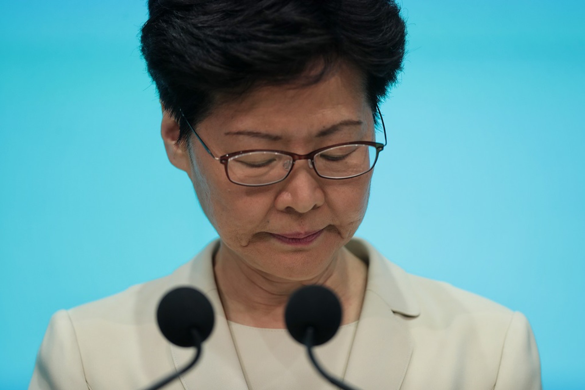 林鄭在死線前不主動回應大專學生代表和網民的訴求。(資料圖片/鄭子峰攝) 林鄭在死線前不主動回應大專學生代表和網民的訴求。(資料圖片/鄭子峰攝)