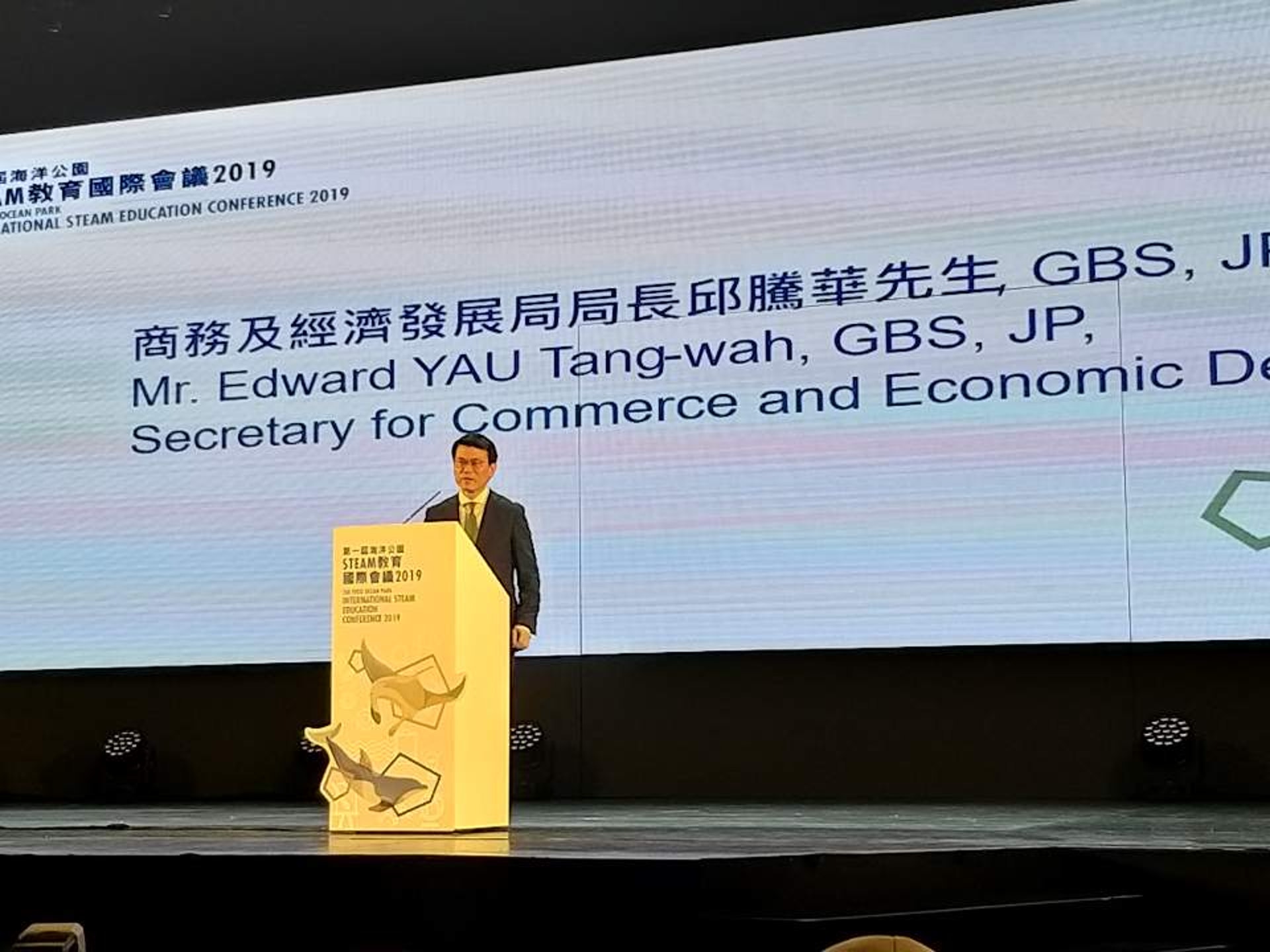 邱騰華先生肯定香港保育工作的成果。(王珮殷攝) 邱騰華先生肯定香港保育工作的成果。(王珮殷攝)