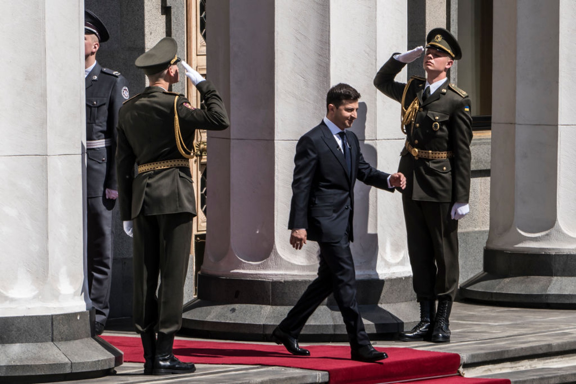 烏克蘭在歐洲的地緣位置極為重要。作為總統，如何處理東西鄰強的關係，澤連斯基不能再怠慢。（Getty Images）