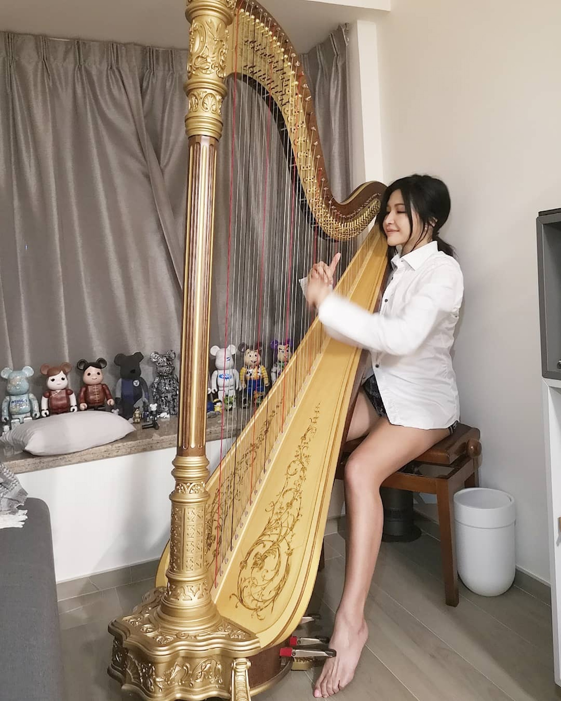 Vicky完美示範角度嘅重要性。(ig@vthechan圖片) Vicky完美示範角度嘅重要性。(ig@vthechan圖片)