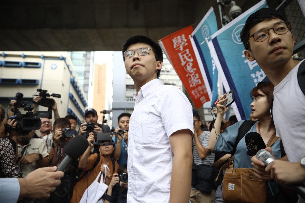 【逃犯條例】黃之鋒：佔路圍警總非有計劃　現場示威者有默契