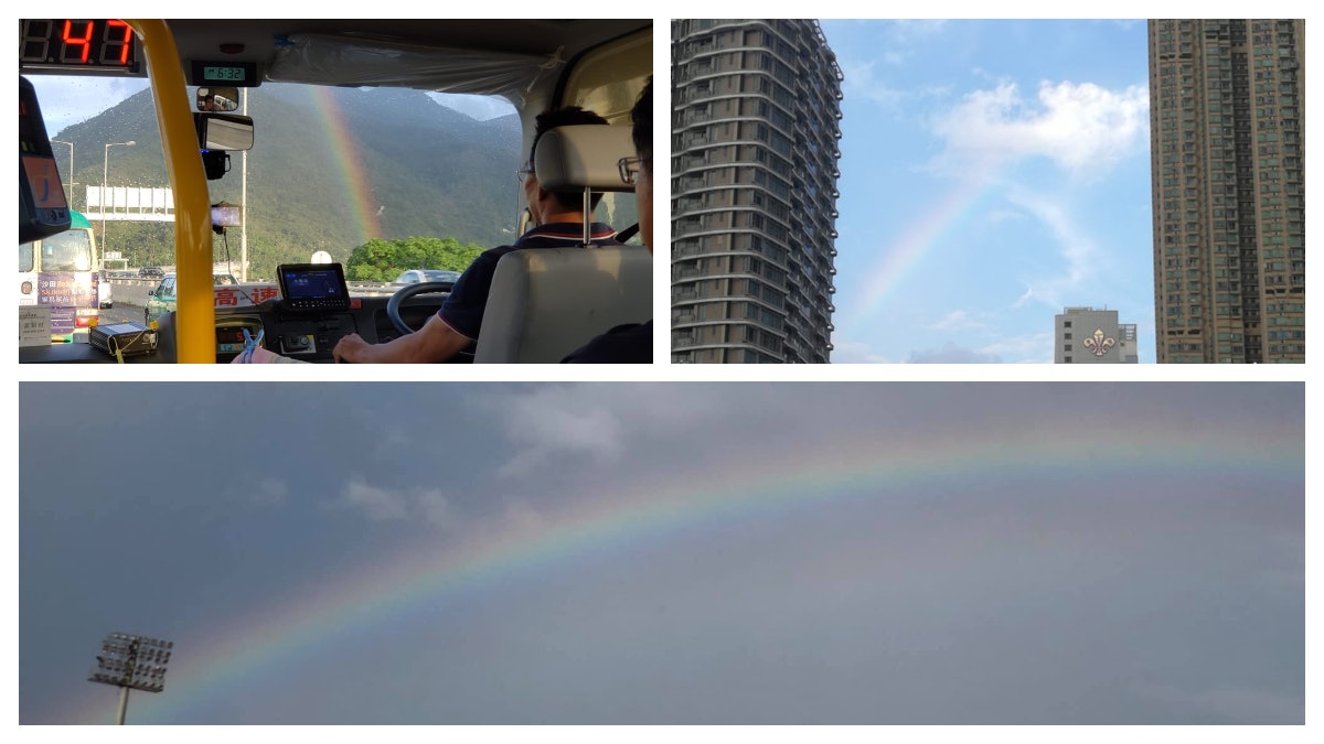 酷熱天氣警告生效 驟雨後見艷陽 將軍澳現雙彩虹(多圖) 酷熱天氣警告生效 驟雨後見艷陽 將軍澳現雙彩虹(多圖)