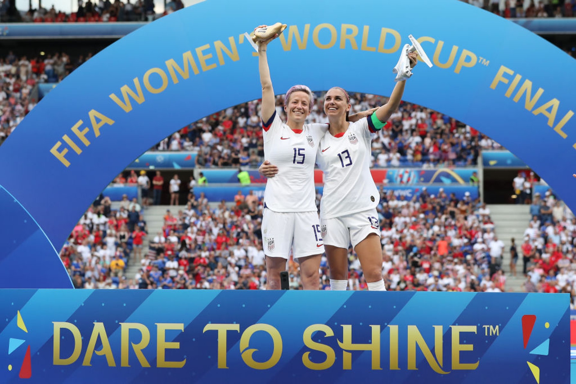 韋冰露與摩根一同以6個入球,分享今屆賽事的神射手殊榮。(Getty Images) 韋冰露與摩根一同以6個入球,分享今屆賽事的神射手殊榮。(Getty Images)