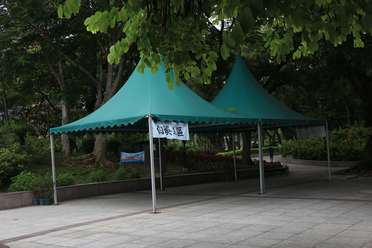 早上的屯門公園不見大媽歌唱。(郭倩雯攝) 早上的屯門公園不見大媽歌唱。(郭倩雯攝)