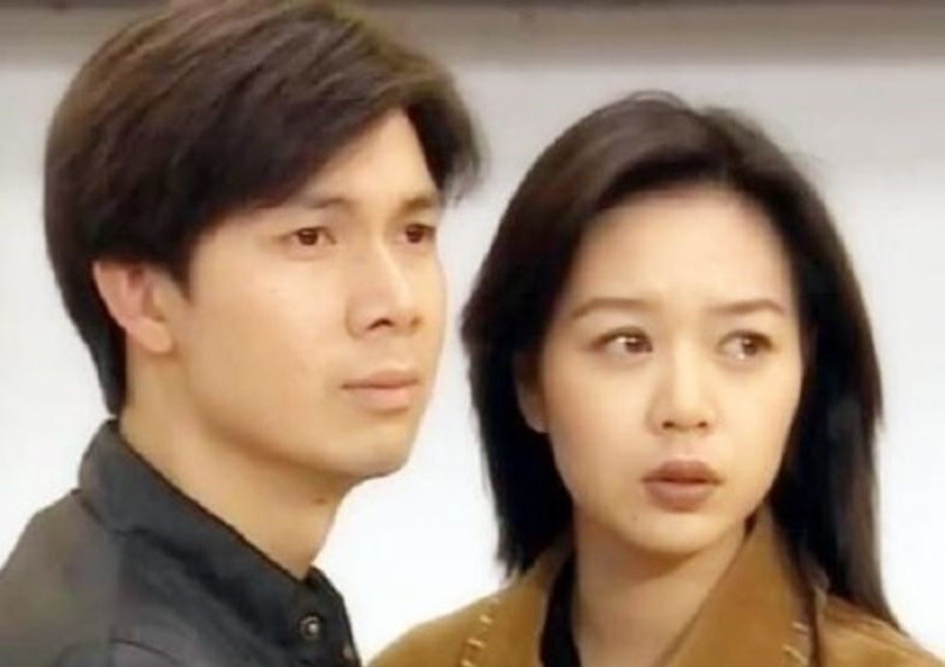 梁榮忠與鍾麗淇拍攝《刑事偵緝檔案III》而變成戀人。(《刑事偵緝檔案3》劇照)