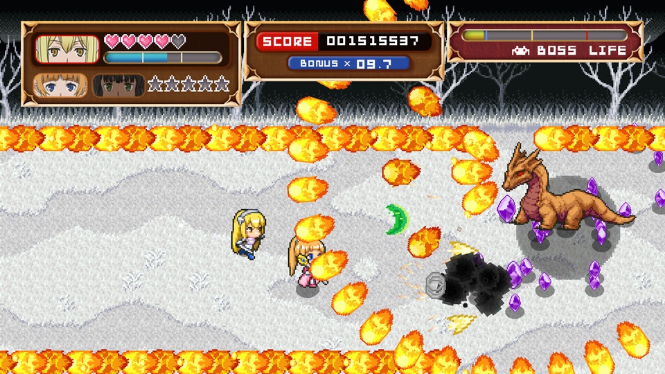 玩家將操控艾絲，選擇兩名支援者，向地下城出擊。（《在地下城尋求邂逅是否搞錯了什麼無限・戰鬥》遊戲畫面）