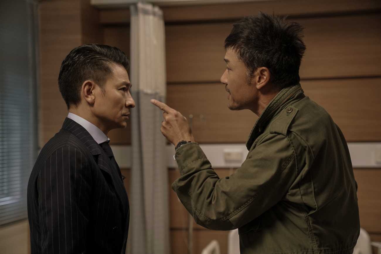 劉德華、古天樂、苗僑偉將會在地鐵站作最後決戰。(《掃毒2天地對決》劇照)