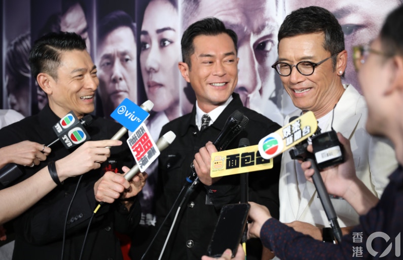 古仔直言電影香港才剛剛上映，所以在慶祝方面等看看香港票房如何。（葉兆康攝）
