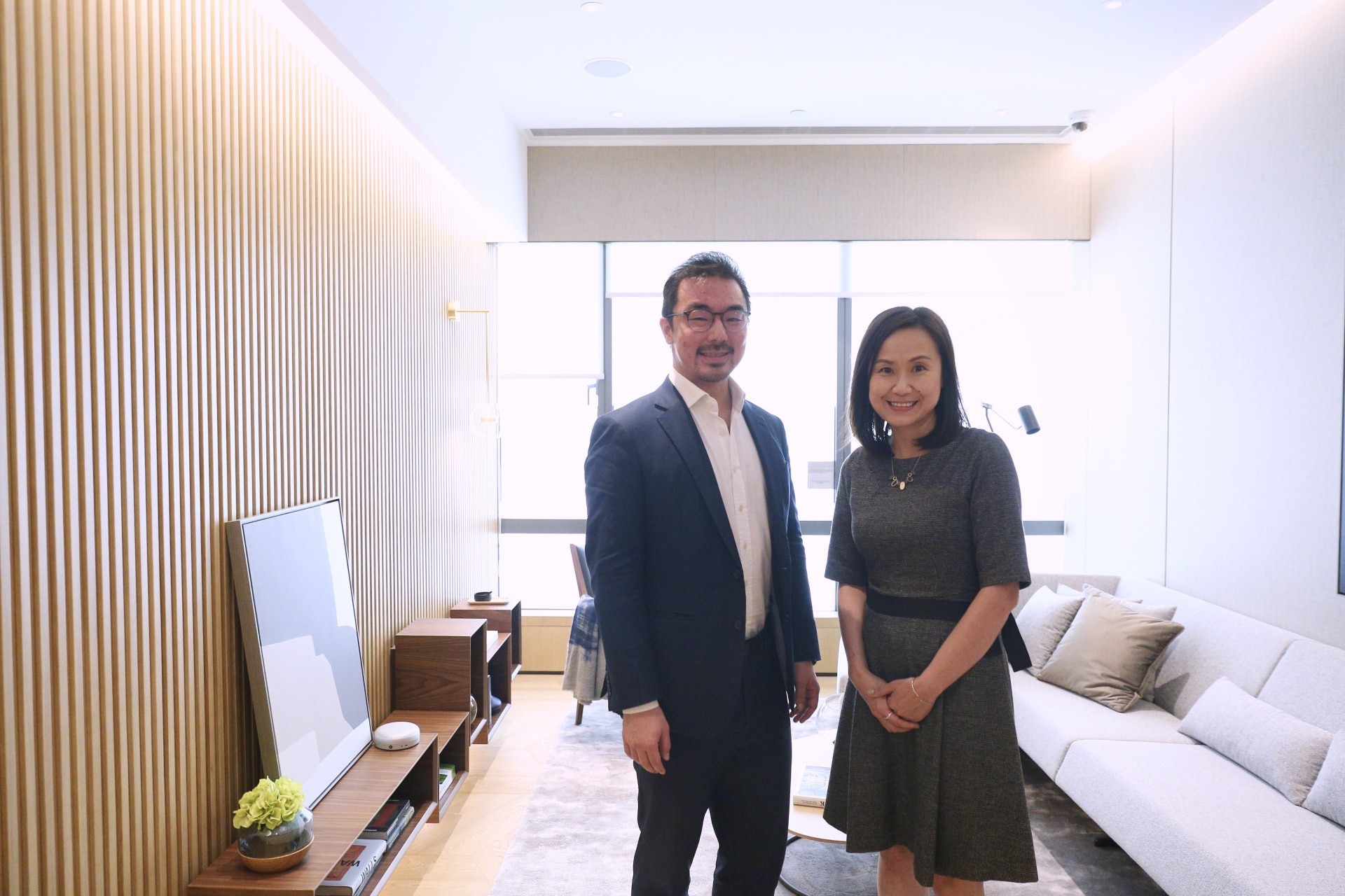 羅俊謙指,首批價單會涵蓋兩、三房戶,部分三房單位為海景房,料可吸納換樓客及家庭客。(歐嘉樂攝) 羅俊謙指,首批價單會涵蓋兩、三房戶,部分三房單位為海景房,料可吸納換樓客及家庭客。(歐嘉樂攝)