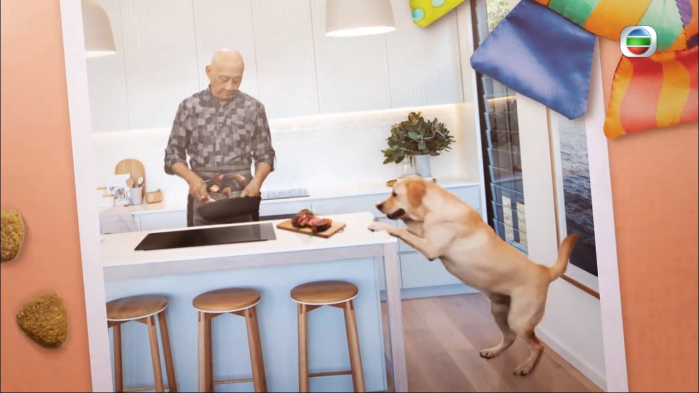 不少網民質疑鼎爺烹調手法,並批評他「亂咁教」。(節目截圖) 不少網民質疑鼎爺烹調手法,並批評他「亂咁教」。(節目截圖)