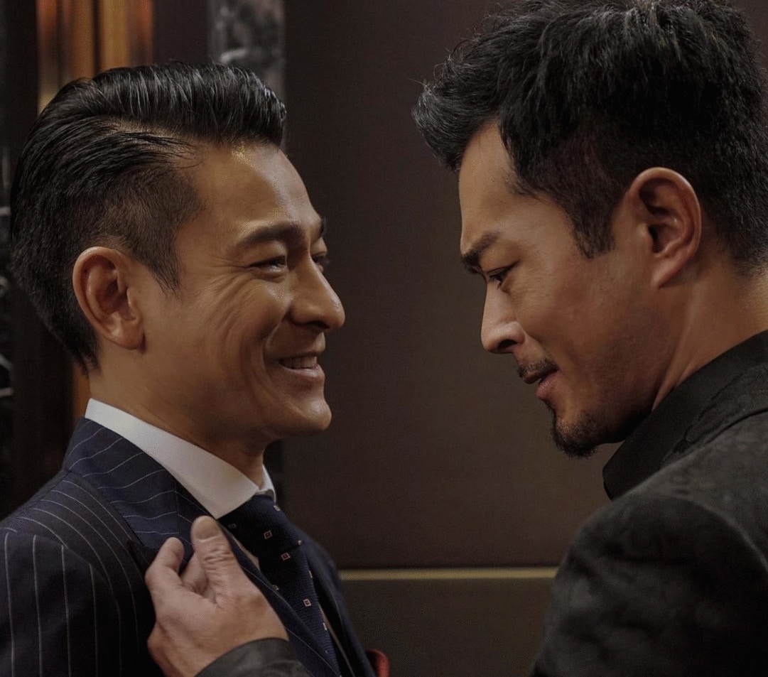 《掃毒》依靠三位男主角之間的情感互動成功獲得大量票房。（《掃毒2天地對決》劇照）