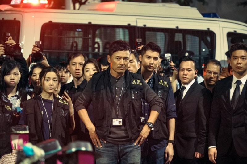 《掃毒2：天地對決》從標題已經看出老派類型片的內核。（《掃毒2天地對決》劇照）