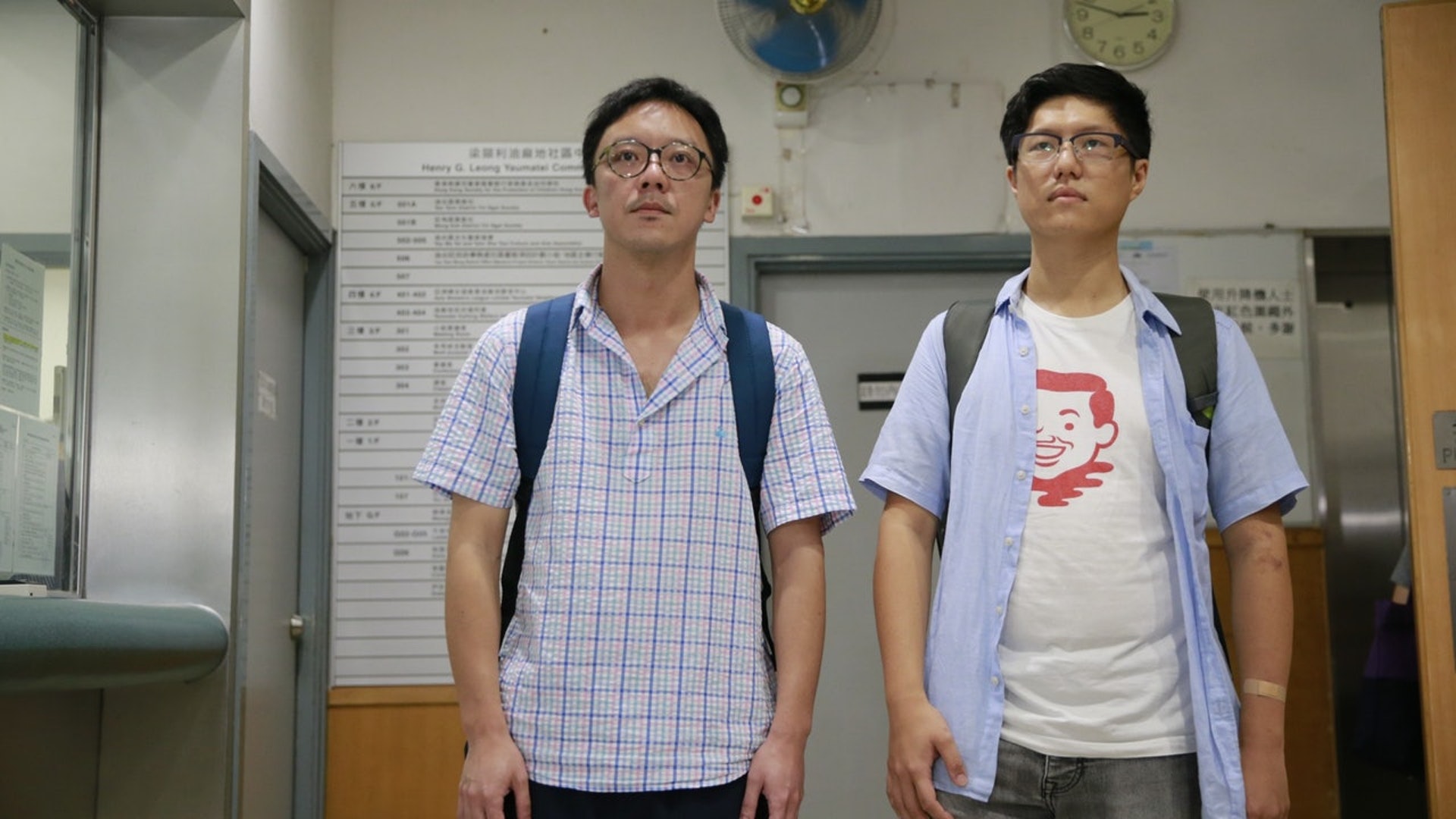 「光復元朗」遊行的發起人、元朗居民鍾健平(左)就上訴委員會維持原判,感到強烈憤慨及失望。(資料圖片) 「光復元朗」遊行的發起人、元朗居民鍾健平(左)就上訴委員會維持原判,感到強烈憤慨及失望。(資料圖片)