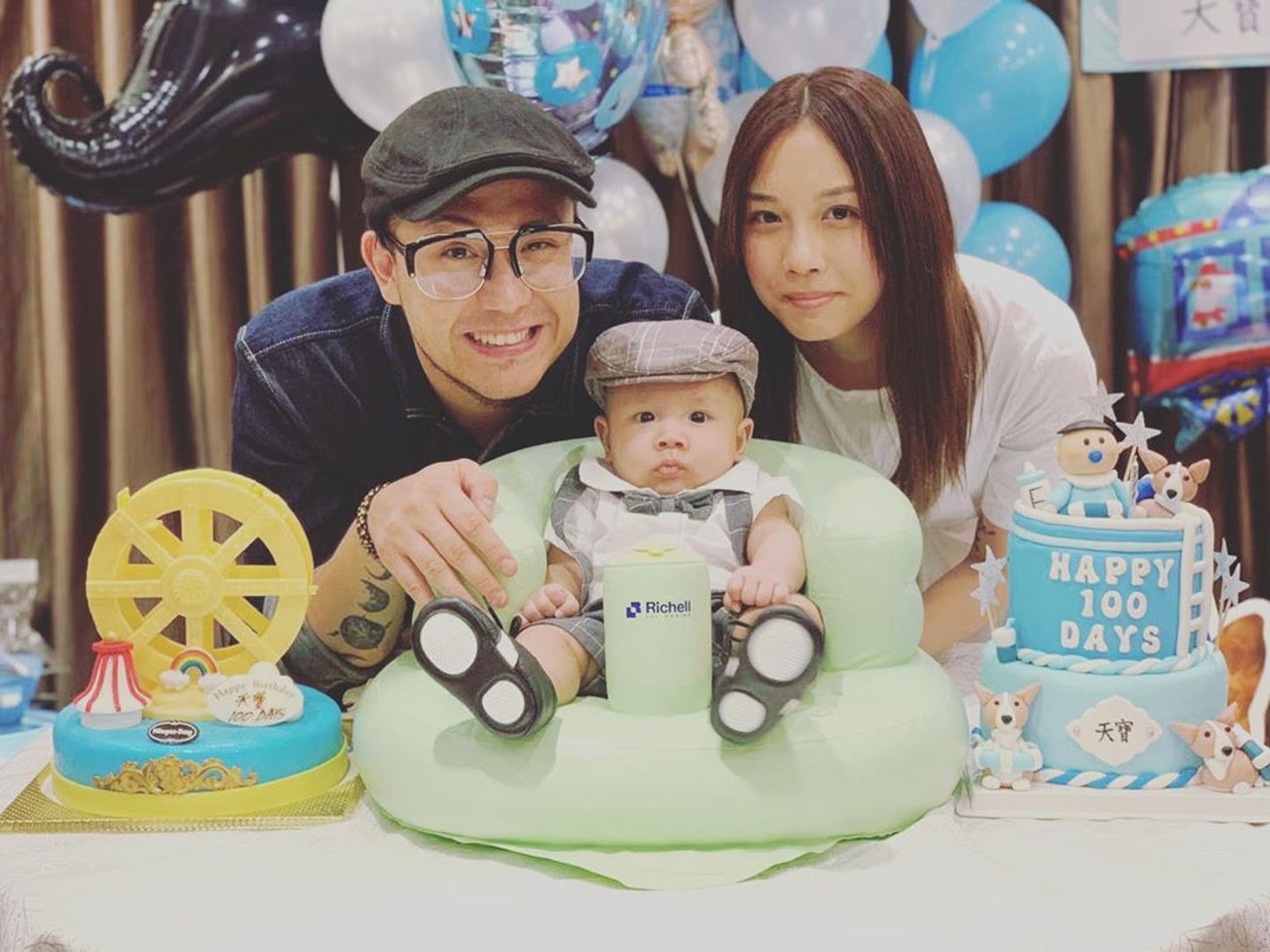 張致恆貼出全家幅,引起網上熱話,之後更有網民找出未婚妻「雯雯」的舊照。(IG@stevencheung) 張致恆貼出全家幅,引起網上熱話,之後更有網民找出未婚妻「雯雯」的舊照。(IG@stevencheung)