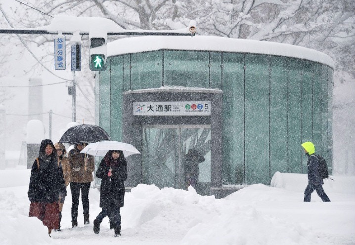 多圖 北海道下大雪札幌積雪打破近30年紀錄