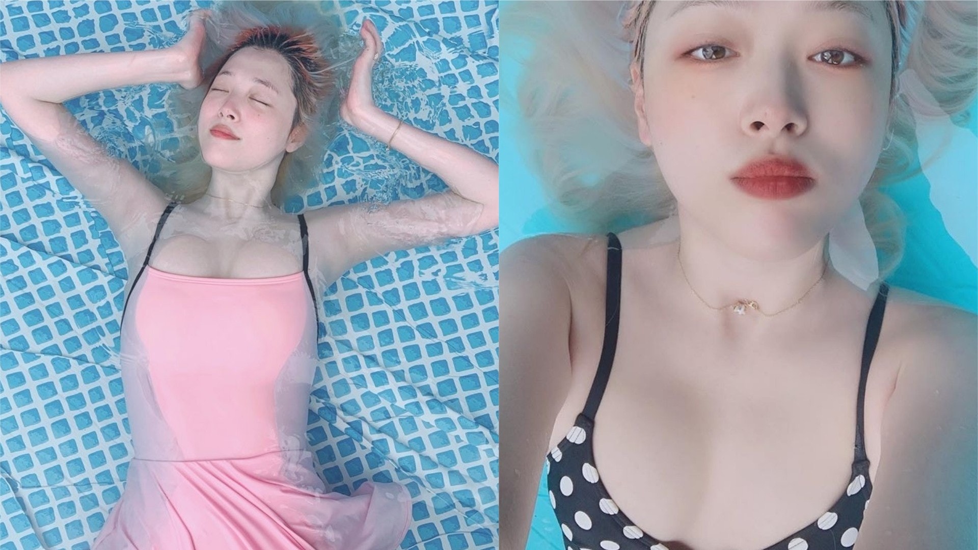 【多圖】Sulli雪莉着性感泳衣 炎夏嬉水:換了個更大的泳池 【多圖】Sulli雪莉着性感泳衣 炎夏嬉水:換了個更大的泳池
