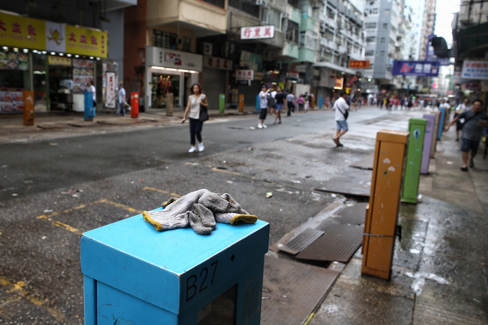 旺角女人街不見排檔。(羅君豪攝)