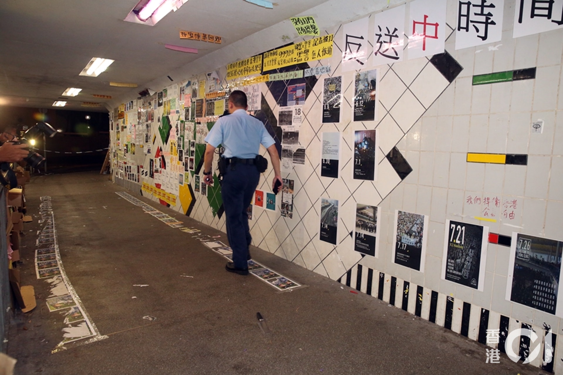 警員事後到場調查。(陳永武攝)