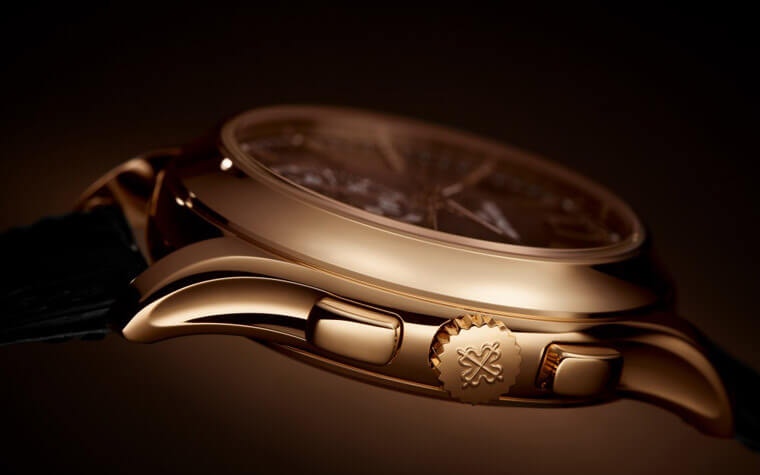 男士腕錶 Pp 5905年曆計時錶告別鉑金款換玫瑰金咖啡色新面 香港01 鐘錶