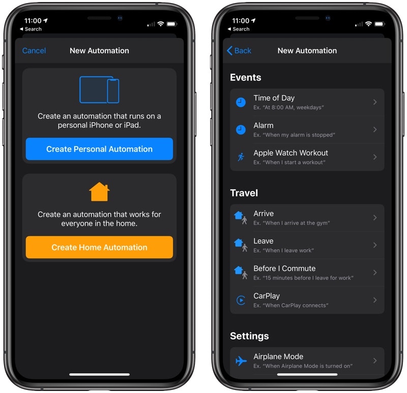 「捷徑」自動化讓用戶可以命令 Siri 或者 HomeKit 智能家居裝置，在特定條件（例如時間）自動執行工作。（MacRumors）