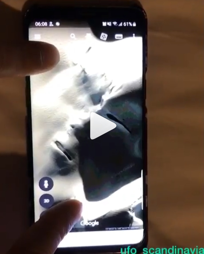 有網友在Instagram上傳一段疑似外星人影片，引發討論。（Instagram@UFO_scandinavia）