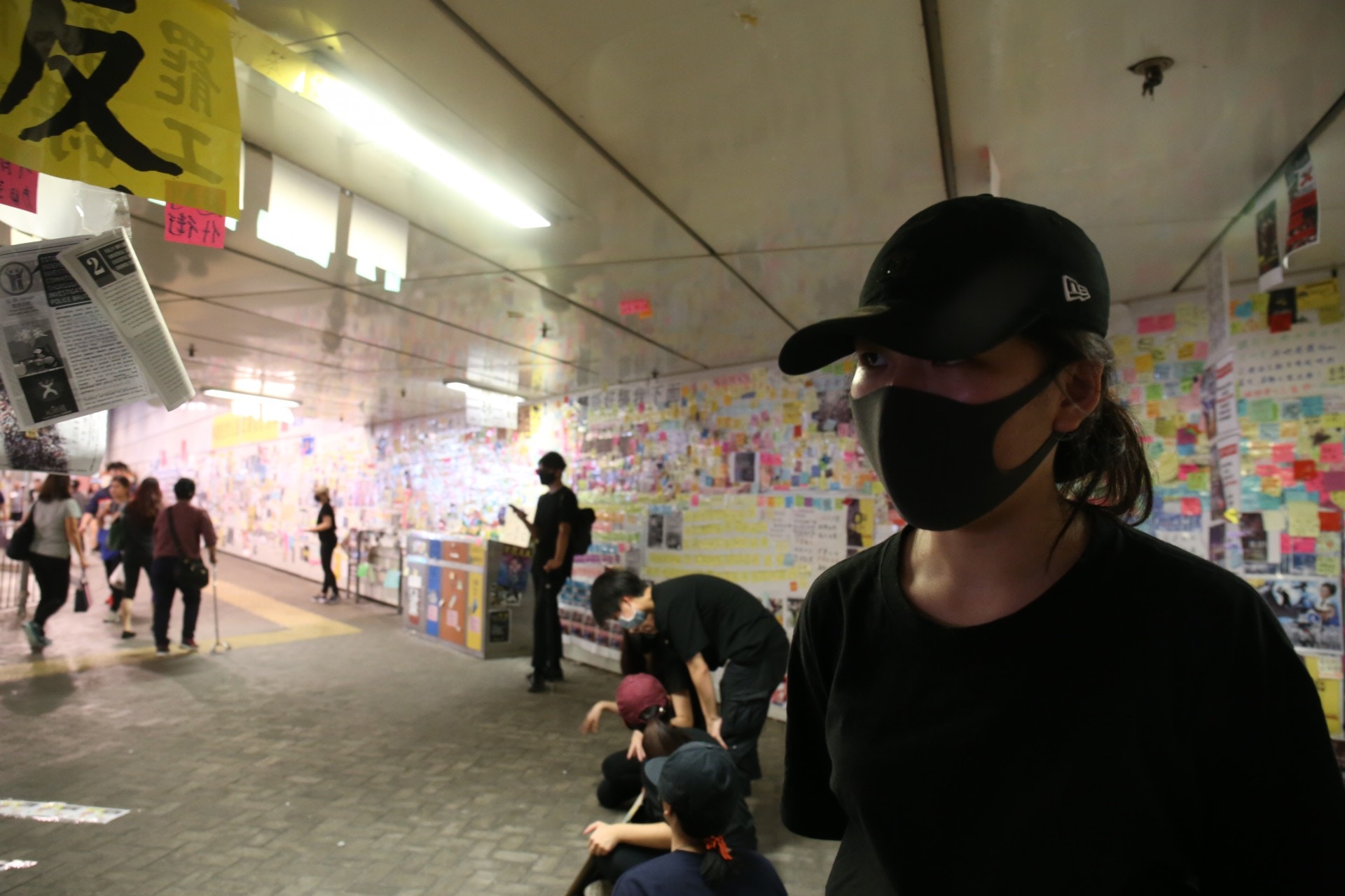 王同學認為「最後一個和平、理性、表達訴求嘅地方都畀政府禁止」。(賴雯心攝) 王同學認為「最後一個和平、理性、表達訴求嘅地方都畀政府禁止」。(賴雯心攝)