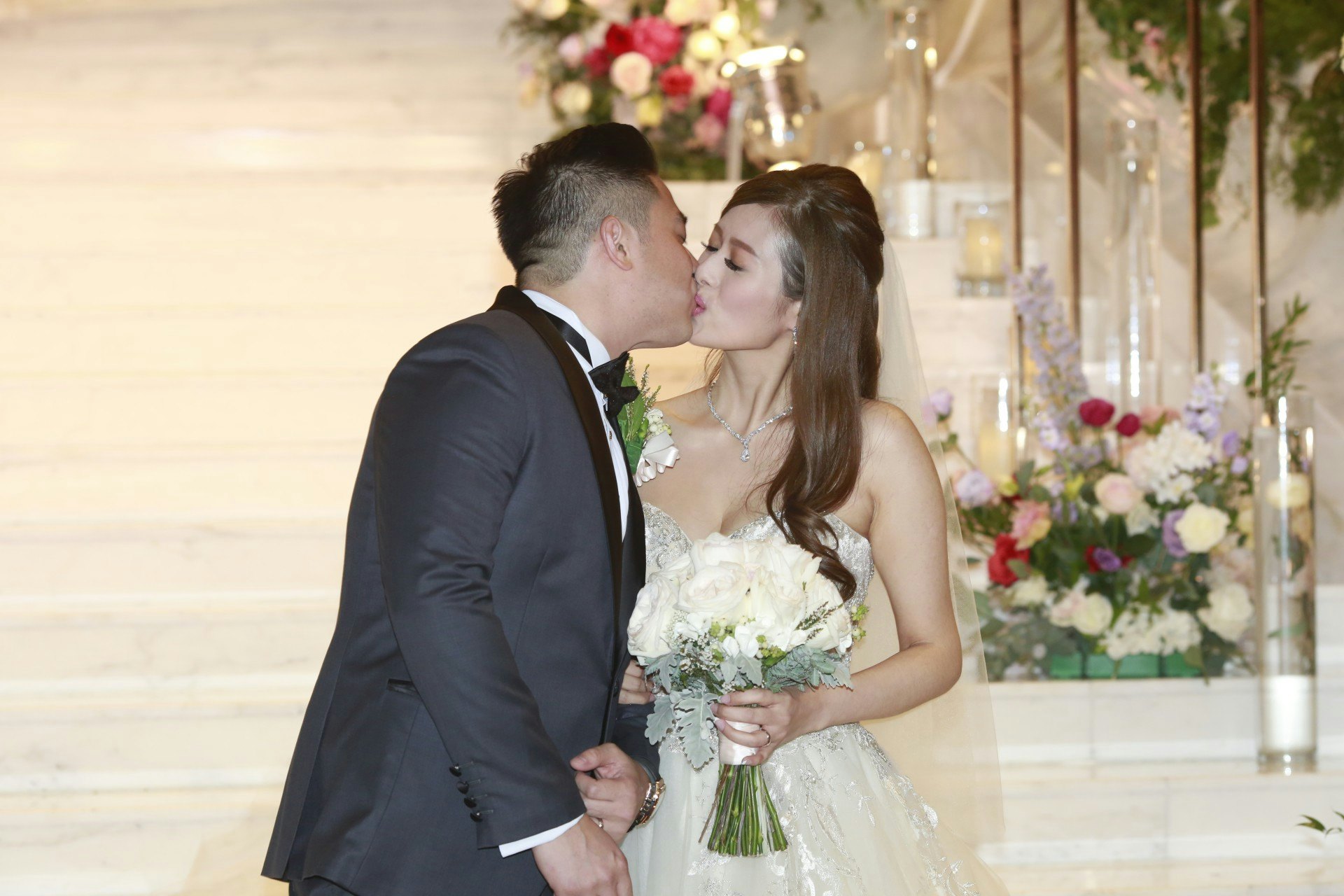 Whitney上月與老公Alexander舉辦婚禮。(梁碧玲攝) Whitney上月與老公Alexander舉辦婚禮。(梁碧玲攝)