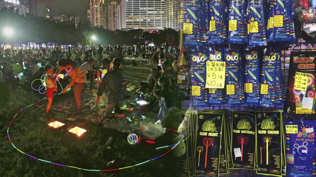 中秋節咪玩熒光棒!丟棄後污染環境難回收 破裂濺出液體可致盲 中秋節咪玩熒光棒!丟棄後污染環境難回收 破裂濺出液體可致盲