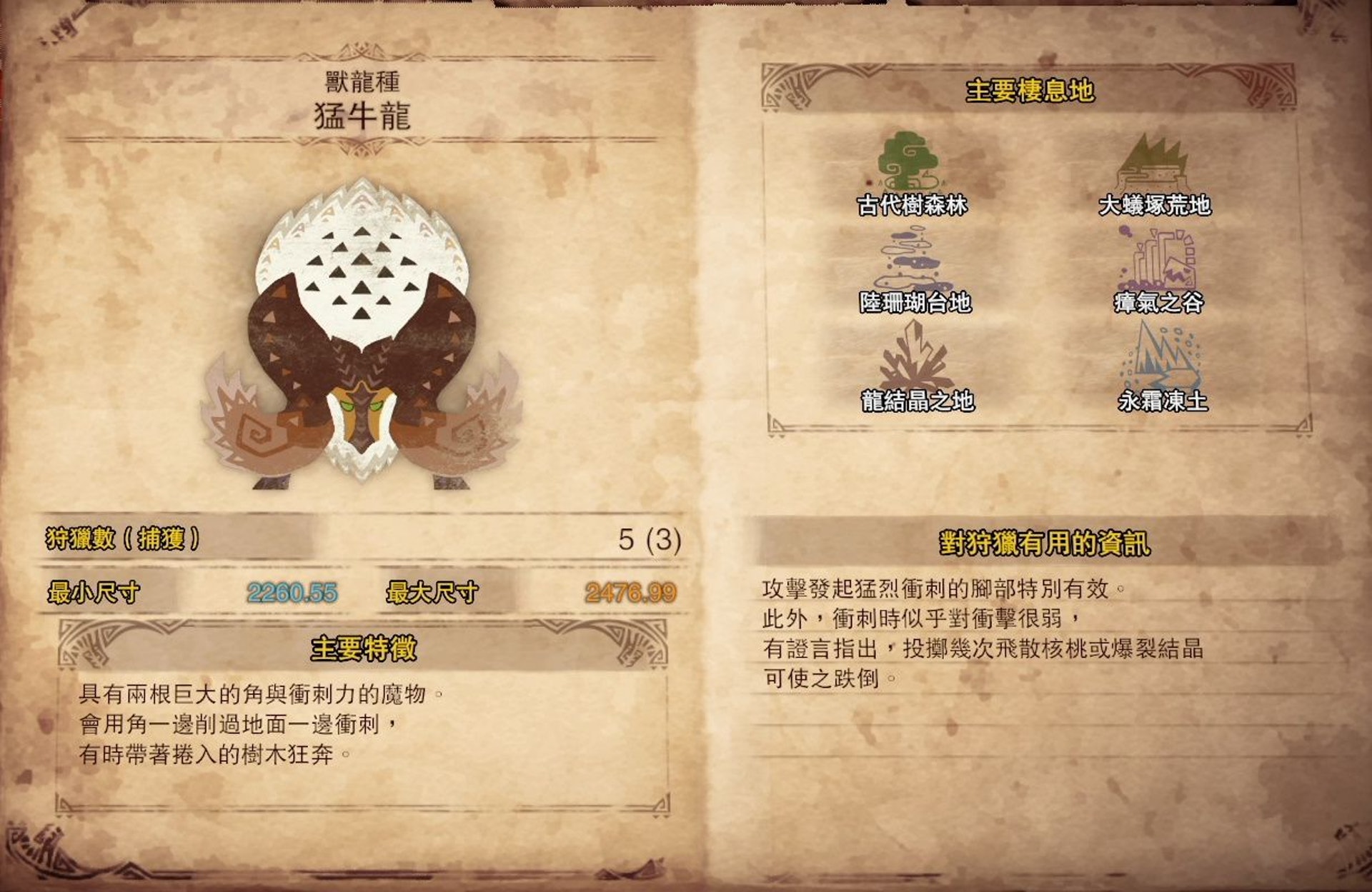 Mhw Iceborne 攻略新魔物部位破壞 弱點屬性圖鑑一覽