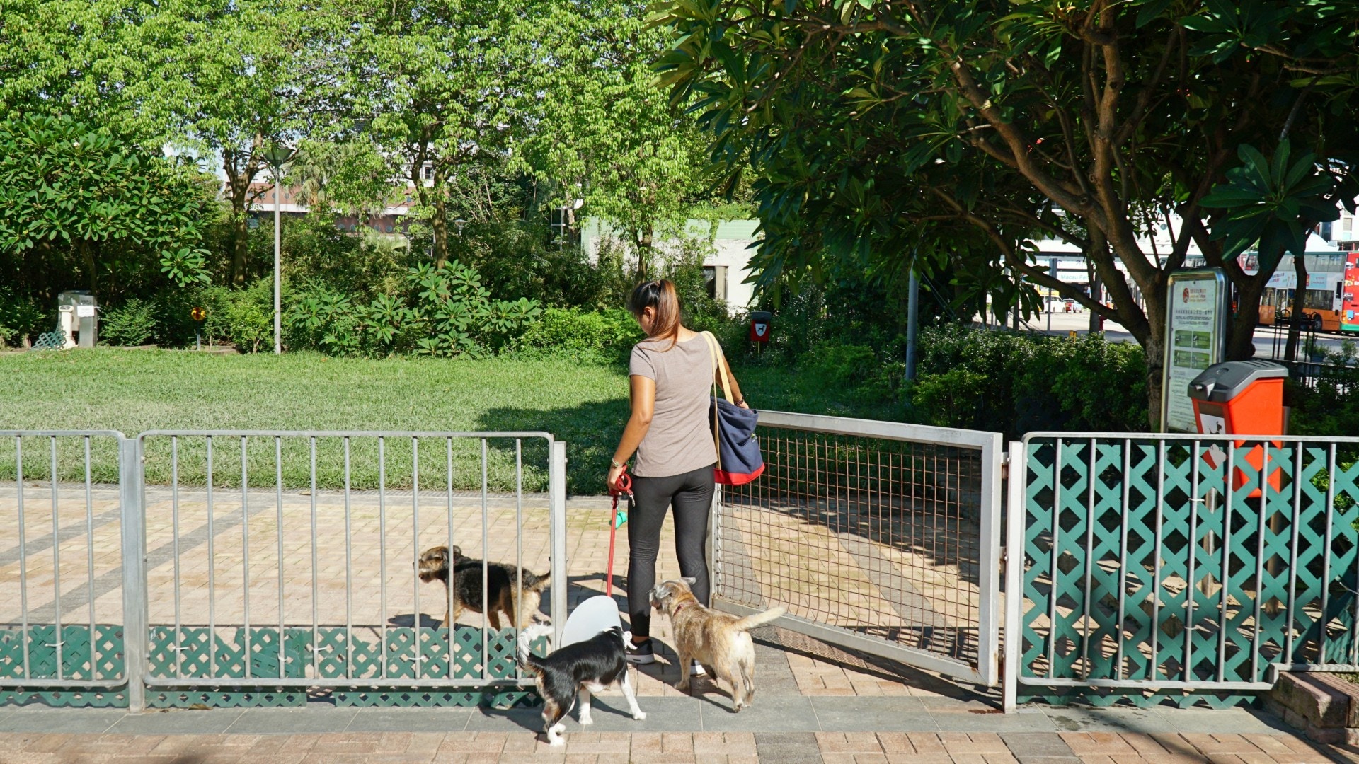 再打開第二道閘門才可正式進入公園範圍。(何穎琪攝) 再打開第二道閘門才可正式進入公園範圍。(何穎琪攝)