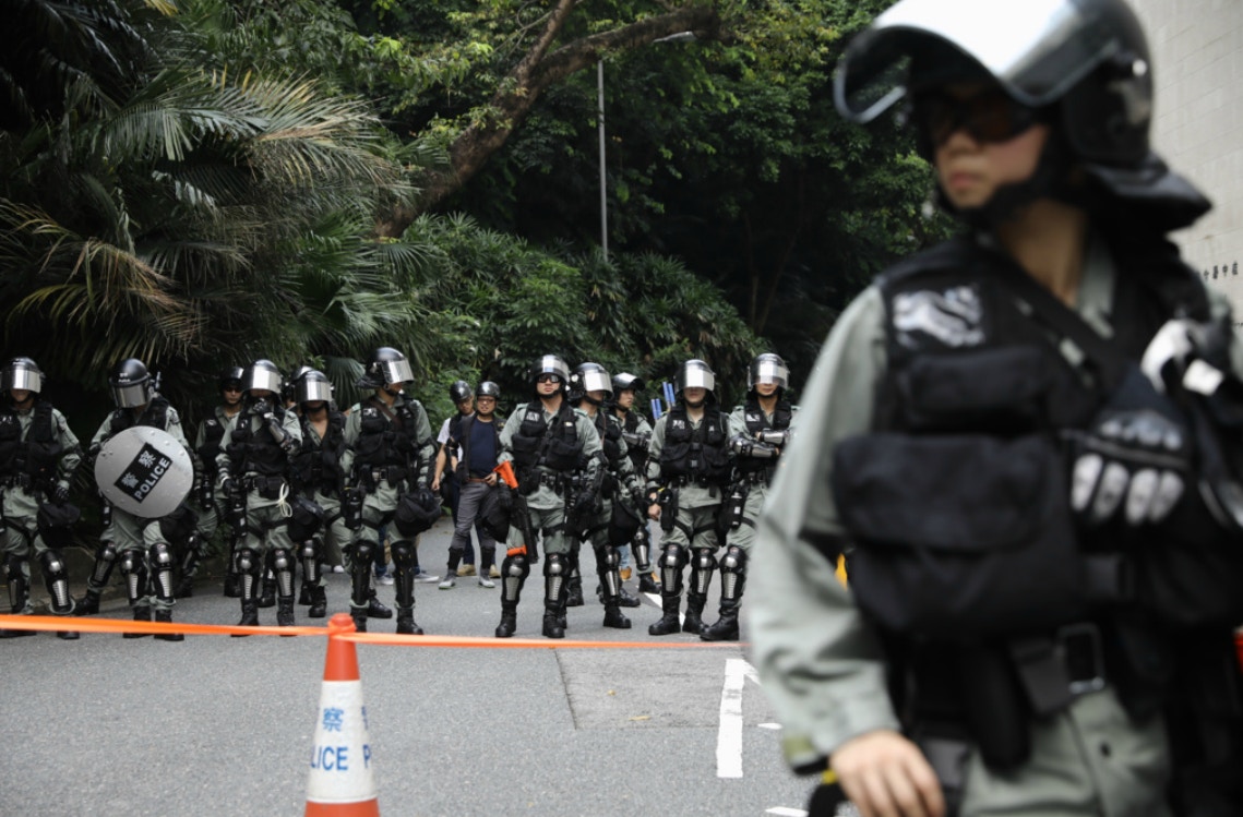 林鄭月娥表示政府除了三萬警力外,什麼也沒有,政府做什麼都必須充分考慮警方的評估和反應。(資料圖片/盧翊銘攝)