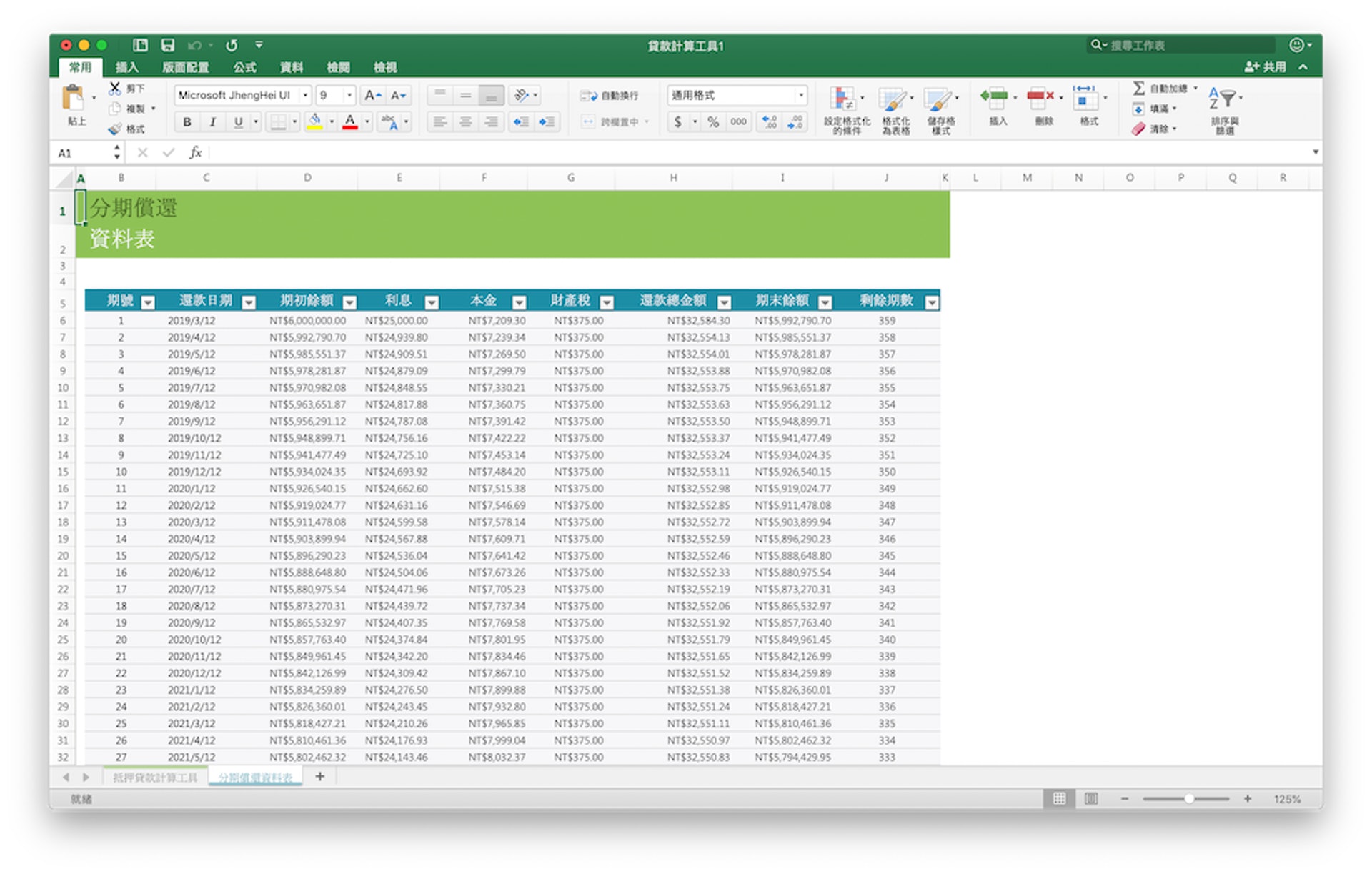 首先,這是一個常見的 Excel 試算表(蘋果仁授權使用) 首先,這是一個常見的 Excel 試算表(蘋果仁授權使用)