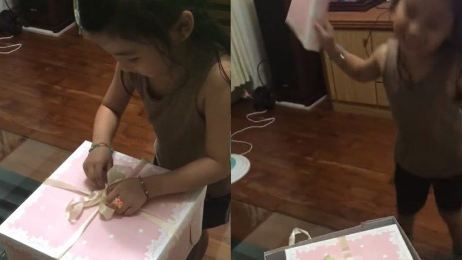 生日禮物盒中盒拆不停 台爸整蠱阿囡超崩潰 網民:很有耐性 生日禮物盒中盒拆不停 台爸整蠱阿囡超崩潰 網民:很有耐性